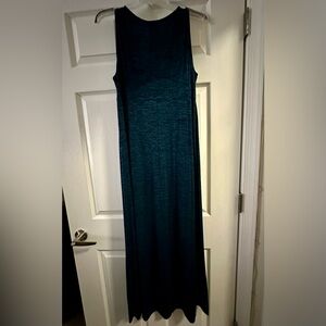 Casual Teal Black Sleeveless Dress 0X (14/16)